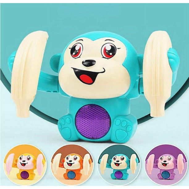 Generic Baby Musical Toys Talking Rolling 360 Monkey Toys 2023 New Electric Monkey Toy Electric Rolling Monkey Other