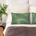 thumbnail image 6 of Imitation Silk Hair Care Pillowcase 20x30in Invisible Zipper Design Satin Pillowcase For Bedroom Living Room Sofa Hotel Snake Skin Print Style Lightgreen_4, 6 of 8