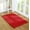 Burgundy, variant on Cotton Rag Rug 24x36'' | 2x3' Multicolor Area Rugs- Hand Woven Washable & Reversible for Living Room Kitchen Entryway Throw Rug with Tassel