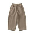 thumbnail image 3 of CPNG Oversized Corduroy Pants for Kids Wide Leg Mid Rise Elastic Waist Loose Comfy Trousers with Pockets Streetwear Spring Trendy Casual Pants, 3 of 4