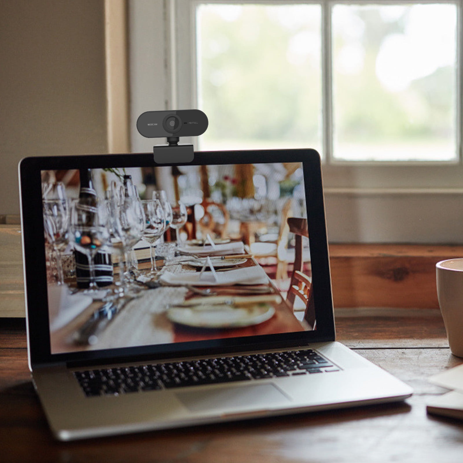 Full 1080P USB Computer Webcam with Integrated Microphone for PC and Video Conferencing