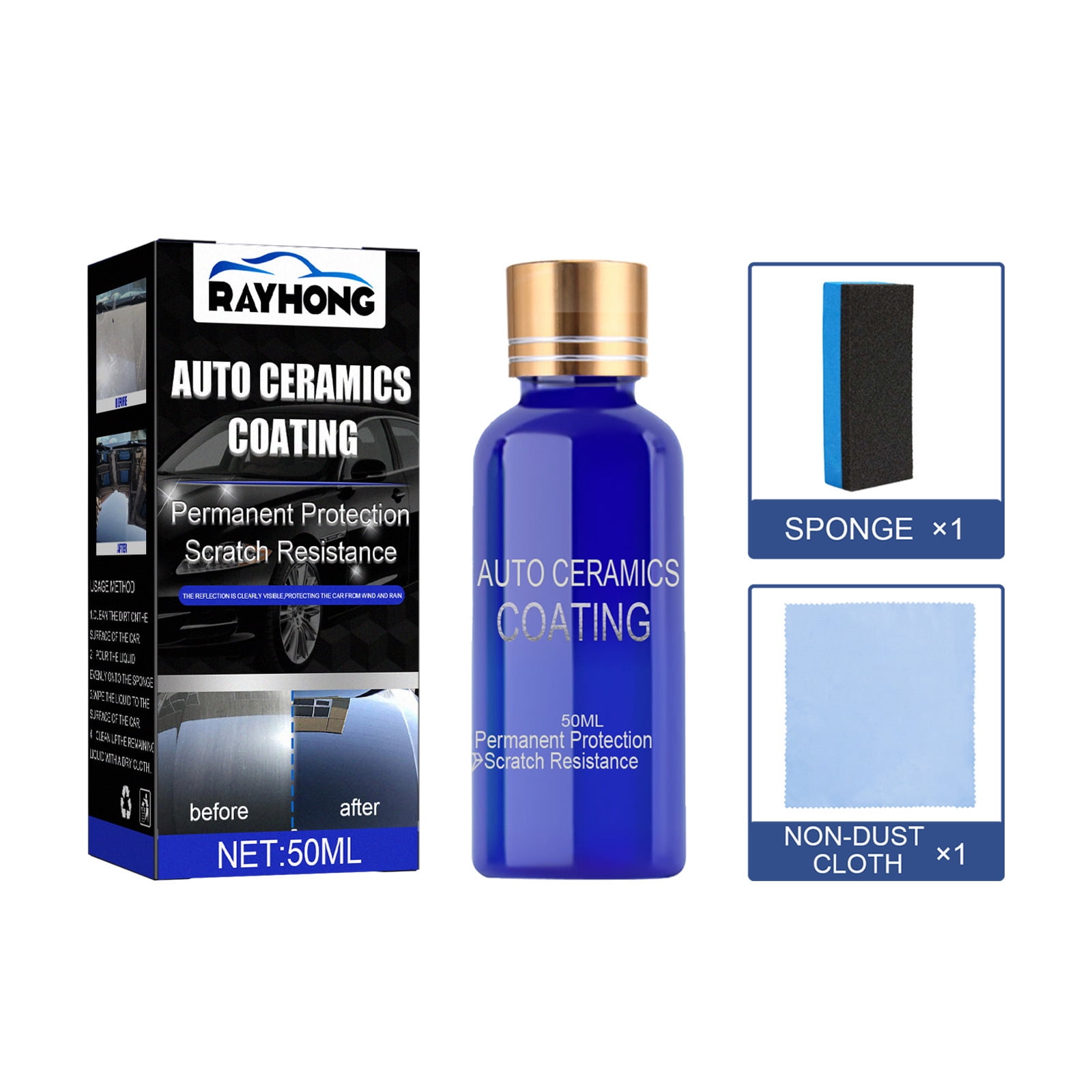 CERAMIC CAR COATING SPRAY 9H SCRATCH RESISTANT 3 YEAR PROTECTION