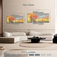 thumbnail image 4 of Elephant Stock Autumn Scenery Wall Art - Horizontal Multi Panel Canvas - Living Room Wall Decor - Nature Multi Panel - Orange And Gray Decor - 68" x 42", 4 of 8