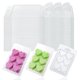 thumbnail image 1 of Gwong hogar 60pcs/2set Molde de fusión de cera 6 Cavidades Sellado Sellado Forma plástica Cera Melt Flehip Contenedor Herramienta de aromaterapia Gwong 21095943, 1 of 7