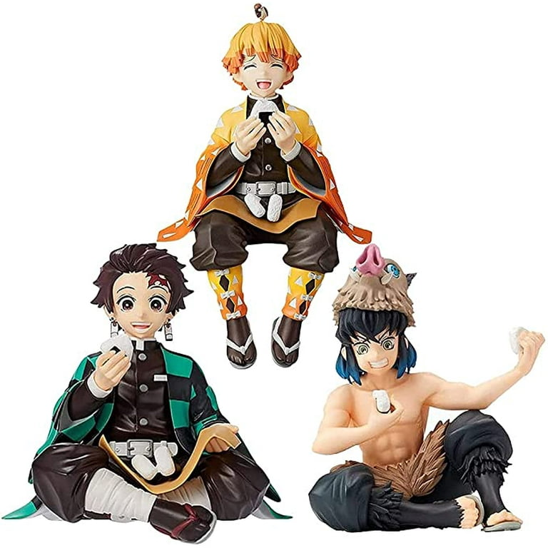 Demon Slayer Anime Figure Agatsuma Zenitsu Dinner Onigiri PVC Sitting  Action Model Kimetsu No Yaiba Decoration Figurine Toy Gift - AliExpress