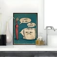 thumbnail image 2 of I Hate My Job Funny Bathroom Wall Art Poster Toothbrush Toilet Paper Humor Decor Gift for Coworkers Friends, UNFRAMED 16x24, 2 of 5