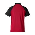 thumbnail image 5 of Team 365 TT21C Men's Command Snag-Protection Colorblock Polo-SPORT RED/ BLACK-2XL, 5 of 6