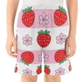 thumbnail image 2 of Strawberry Flower Pattern Athletic Shorts Breathable with Comfort Fit Drawstring Casual Sweatshorts X-Large, 2 of 9