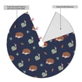 thumbnail image 2 of Sikiie Hedgehog And Snail 30-48 inches {designName} Print Christmas Tree Skirt Snowman Xmas Tree Skirt with Edge Christmas Decorations for Holiday Party48", 2 of 7