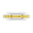 thumbnail image 1 of 0.84 ct Brilliant Princess Cut Natural Citrine 14k White Gold Band SZ 4.75, 1 of 6