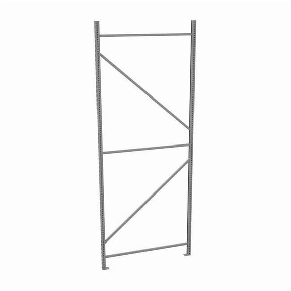 Tennsco Upright Frame, 48 in D, 1 3/4 in W, Gray BUF-48120