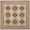 MultiColor, variant on Aubusson Weave  8 x 8 ft. Gueret Flat Woven Square Area Rug - Pink & Brown