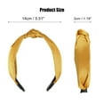 thumbnail image 5 of Unique Bargains Silk Knotted Headband Hairband for Women 1.2 Inch Wide Yellow, 5 of 7