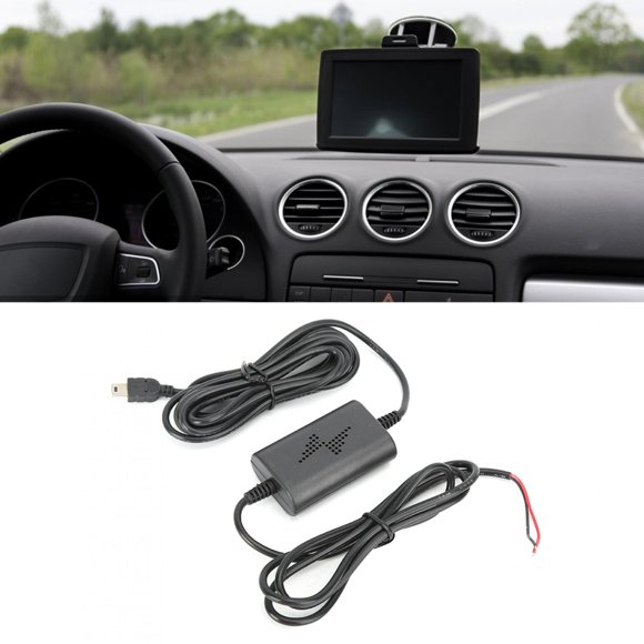 Driving Recorder Monitoring Line Step Down Cable Line 12v To 5v Cable 24v To 5v Cable Dash Cam Hardwire Kit 12v 24V To 5V 2.5A Straight Mini USB Step Down Line For Parking
