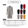 thumbnail image 2 of FashionMille Women's Long Line Open Front Knit Sweater Cardigan with Pockets, 2 of 4