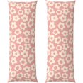 thumbnail image 2 of Vintage Pink Flower Body Pillow Cover - Pillowcases 20"x54" with Hidden Zipper Closure Soft and Breathable, 2 of 6