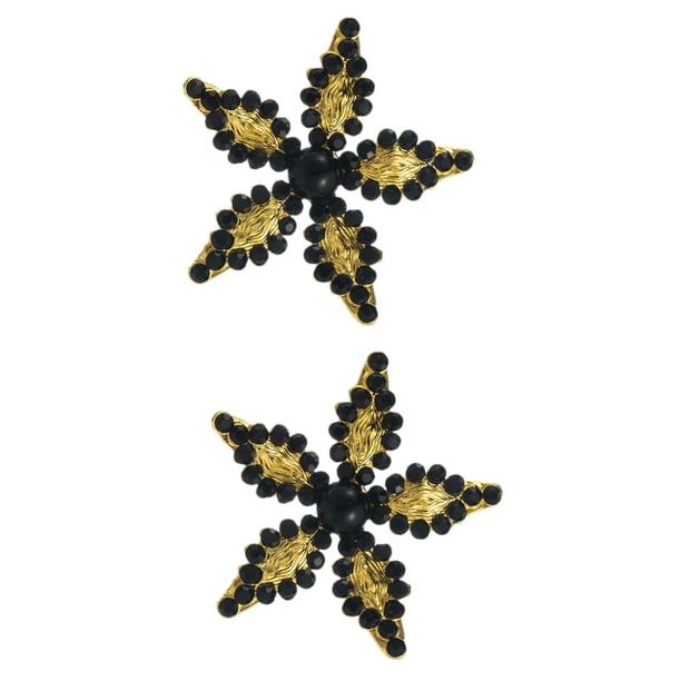 Pendientes de pentagrama Yuyangstore accesorios de joyería para fiesta de disfraces Negro