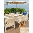 thumbnail image 5 of Outdoor Tablecloth with Umbrella Hole for Patio/Picnic/Party/Camping, Orange Brown Waterproof Table Cloth Rectangle Table Cover Washable, Modern Abstract Art Ombre Striped (60"x 102"), 5 of 8