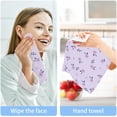thumbnail image 7 of Coolnut Purple Daisy Flower Washcloths Towels, Highly Absorbent and Soft Cotton Face Cloths, 2 Pack Quick Dry Wash Cloths - 12 X 12 Inches Washcloth Gift, 7 of 7