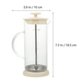 thumbnail image 6 of Eease Stainless Steel Hand Pump Milk Frother with Handle and Lid for Coffee, 6 of 6