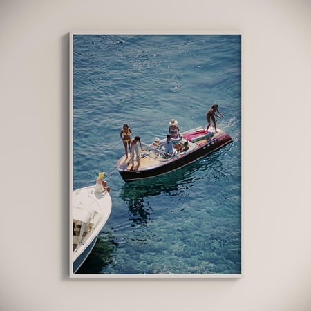 Slim Aarons Porto Ercole Poster, Vintage Print, Unframed Paper Poster 8x10in