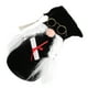 thumbnail image 4 of 1 muñeco de peluche de gnomo con temática de graduación, sin rostro, para decorar (negro y blanco), 4 of 5
