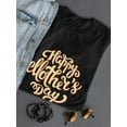 thumbnail image 3 of Yellow Lettering Mothers Day T-Shirt Women -Image by Shutterstock, Female Large, 3 of 4