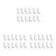 thumbnail image 1 of Ounissouiy 50 Pieces Curtain Rail Hooks Home Hardware Gliding Track Plastic Fittings Hangers Tools Curtains Fixators Clips Fixing Tracks Type1 NO1, 1 of 6