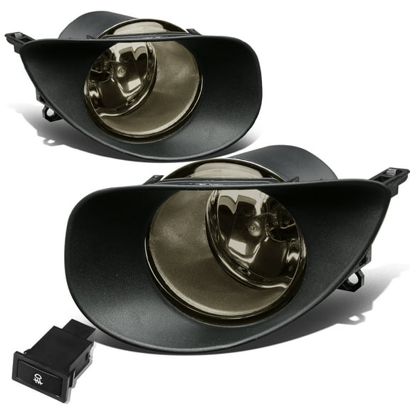 DNA Motoring FL-TYAR063D-SM For 2006 to 2008 Toyota Yaris Hatchback XP90 Pair Bumper Driving Fog Lights   Wiring Kit   Switch (Smoked Lens) 07