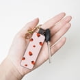 thumbnail image 4 of Wukai Strawberry Print Leather Car Keychain, Universal Key Fob Keychain, Leather Key Chain Holder for Men and Women,360 Degree Rotatable, 4 of 5