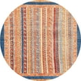 thumbnail image 1 of Ahgly Company Tapis Rond Abstrait Marron, 3 Pieds Rond, 1 of 6