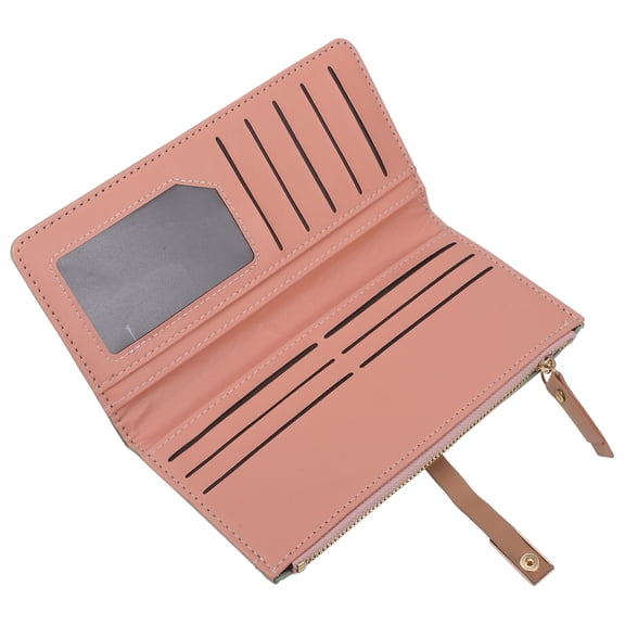 AURARMLET Women's Clutch Purse 1-Pack Rectangular Zipper Wallet with Multiple Card Slots and Secure Pocket