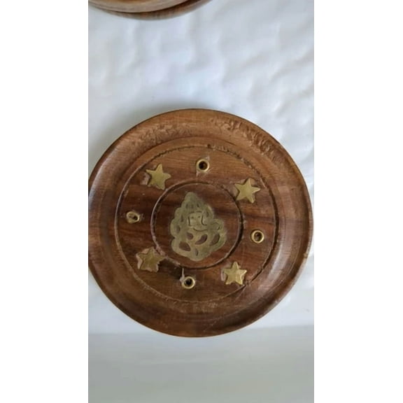 Incense Holder Wood Incense Stick Holder Burning Incense Box Burner Ash Catcher