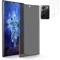 thumbnail image 1 of [1+2Pack ] Galaxy Note 20 Ultra Screen Protector , with 2 Pack Camera Lens Protector, [Privacy Protection],[9H Hardness Tempered Glass], 3D Curved Glass Film for Samsung Galaxy Note 20 Ultra, 1 of 7