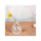 thumbnail image 2 of 1pc Transparent Creative Mini Vase With Spiral Pattern, Simple Desktop Hydroponic Flower Pot For Daily Use, 2 of 5