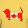 thumbnail image 3 of CafePress - Basset Hound Canadian Flag T Shirt - Men's Classic Graphic T-Shirt, 3 of 4