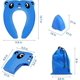 thumbnail image 2 of Toilet Seat Reducer for Children - Travel Foldable Toilet Seat Portable Potty Seat for Babies Kids (Blue), 2 of 5