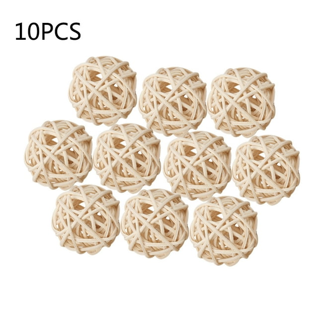 10 Pcs Boules d'Aromathérapie Blanches Accessoires de Plantes Volontaires en Rotin