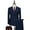 Dark Blue, variant on Men Business and Leisure Suits 2 Piece Double Breasted Long Pants Long Sleeved Lapel formal Suits Set for Men Blue