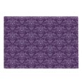 thumbnail image 1 of Eggplant Cutting Board, Damask Pattern with Symmetrical Abstract Leaves and Swirls Forming Unified Look, Decorative Tempered Glass Cutting and Serving Board, Large Size, Purple Lilac, by Ambesonne, 1 of 1