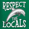 thumbnail image 6 of Wild Bobby Respect The Locals Save Our Oceans Dolphin Animal Lover Unisex Graphic Hoodie Sweatshirt, Kelly, XX-Large, 6 of 6