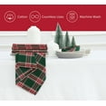 thumbnail image 4 of PurpleEssences Tartan Plaid Cloth Napkins Set of 10, 18x18 inches - Green, 4 of 6