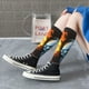 thumbnail image 5 of Balery Red And Blue Fire Skull Warrior Calcetines novedosos Calcetines deportivos Calcetines hasta la rodilla Calcetines de algodón Calcetines originales y geniales, 5 of 6