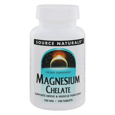 Source Naturals - Magnesium Amino Acid Chelate 100 mg. - 100