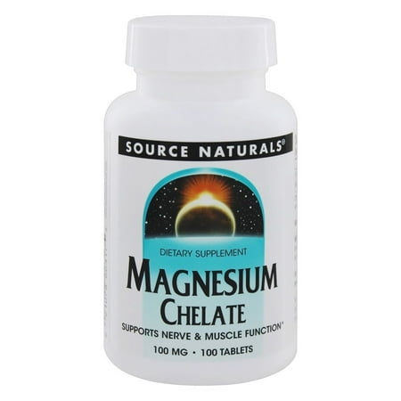 Source Naturals - Magnesium Amino Acid Chelate 100 mg. - 100