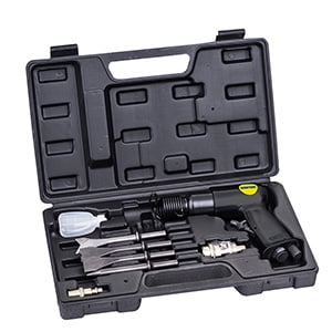 Surtek Pneumatic Hammer with Chisels Set, 7 Pieces