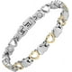 thumbnail image 1 of Pulsera magnética de titanio con corazón de amor para mujer, pulsera ajustable de acero inoxidable con retazos de corazón simple, acero inoxidable creativo para hombres y mujeres, 1 of 4