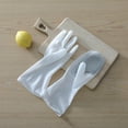 thumbnail image 5 of Dishwashing Gloves for Kitchen | Heat Resistant Reusable Cleaning Gloves with Palm Scrubber | Non-Slip Long Cuff | Multi-Color | 12.2" Flexible Household Utensil Scrubbing Accessory | 1 Pair, 5 of 8