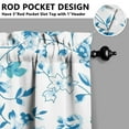 thumbnail image 4 of Wildflower Farmhouse Curtains 24 Inch - 3 Panel Rustic Boho Set with Vintage Floral Print, Country Kitchen Drapes, 4 of 5