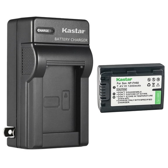Kastar 1-Pack Battery and AC Wall Charger Replacement for Sony DCR-SR11, DCR-SR12, DCR-SR100, DCR-SR190, DCR-SR200, DCR-SR210, DCR-SR220, DCR-SR290, DCR-SR30, DCR-SR300, DCR-SR32, DCR-SR33, DCR-SR35